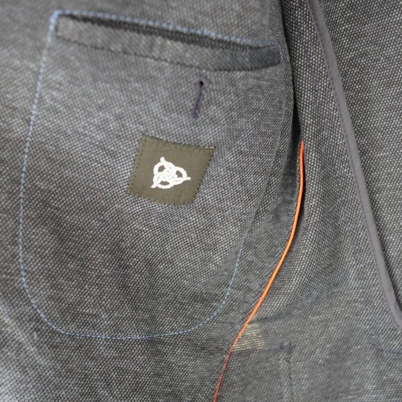 Roy Robson Mens‎ Viscose Sport Coat Jacket Slim Fit Stretch Size 38 - Picture 11 of 14